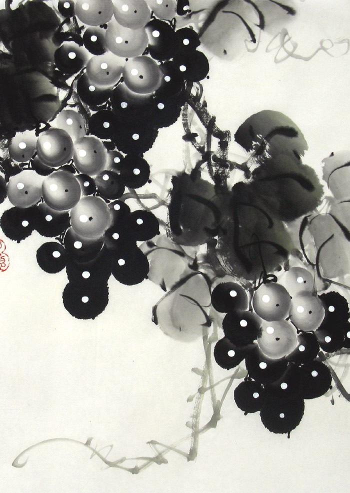 黄艺真迹国画花鸟手绘收藏字画葫芦石榴小品花