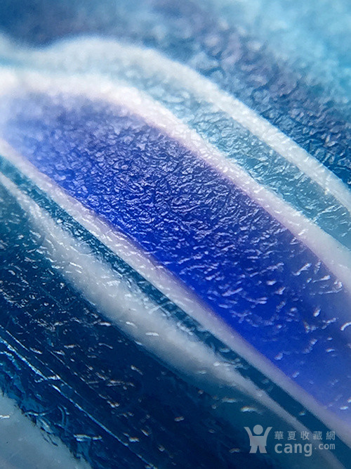 官造宫廷御用古法老琉璃湖蓝色花珠 稀少图腾收藏级朝珠