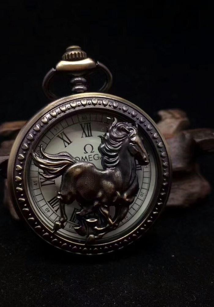 欧洲回流机械怀表,包浆老道