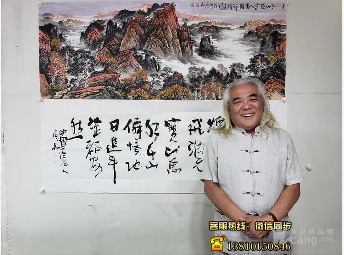 特邀"中国诗书画三绝老人" 作品被载入史册,80岁高龄的马庆福老师