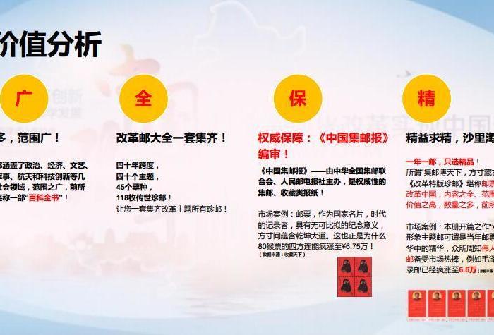 《改革大事件》特种珍邮 改革开放40周年纪念册