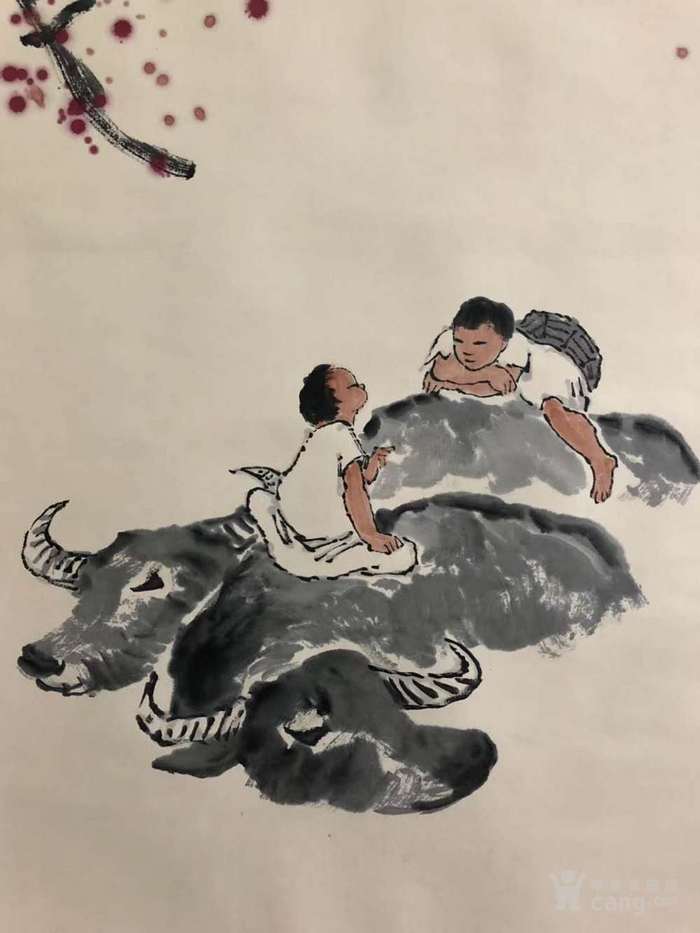 李可染 立轴 童子牧牛图