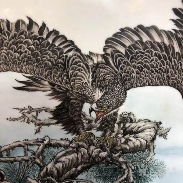 乾隆郎世宁鹰纹盘