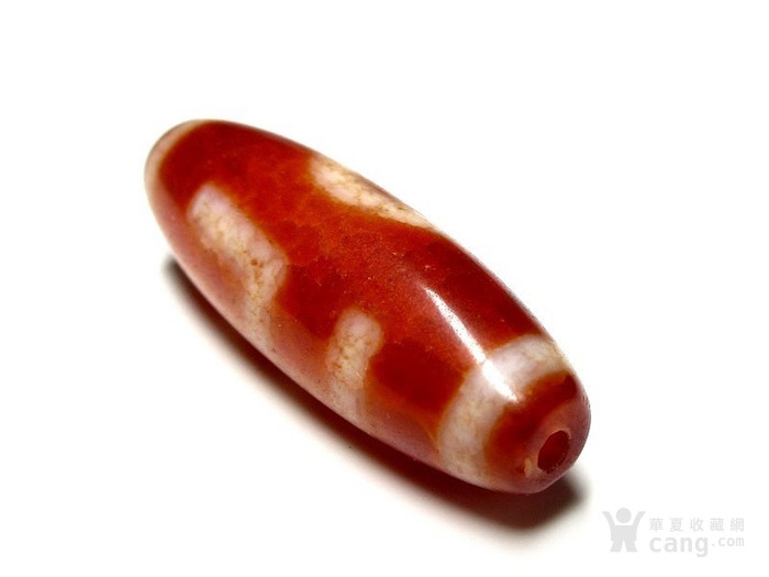 天珠 老矿朱砂红 一眼万字符 卍 天珠