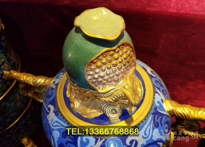 景泰蓝《榴尊》张向东大师作品