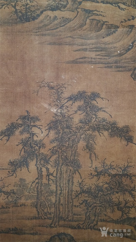荆浩 秋林清江图