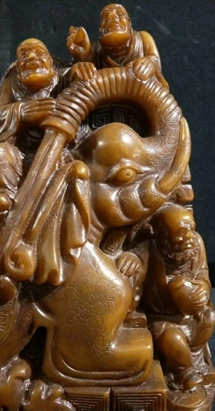 老寿山石摆件 重10.65公斤