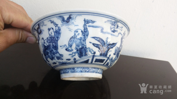 青花婴戏图纹小碗图片_来自藏友雅堂古玩_瓷器_地摊交易_华夏收藏网
