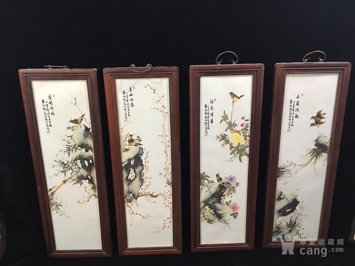 毕伯涛 款 花鸟瓷板画_ 毕伯涛 款 花鸟瓷板画价格