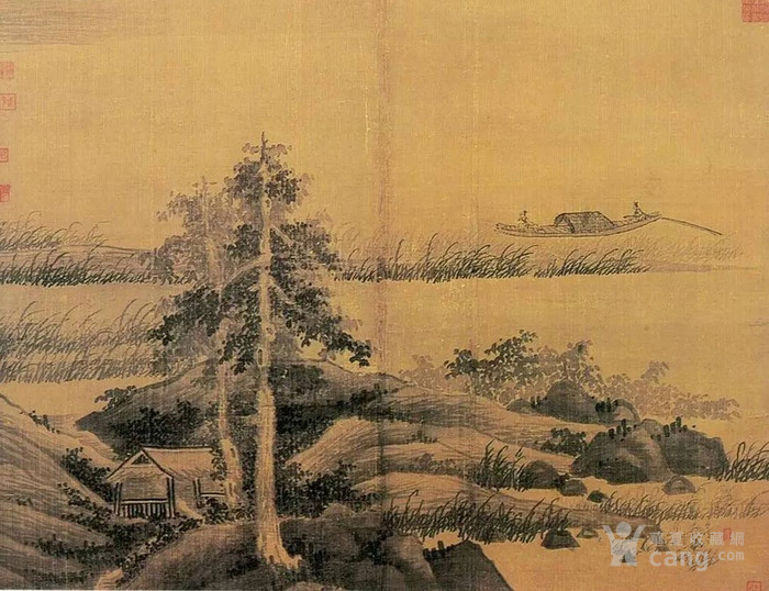 元 吴镇 渔父图