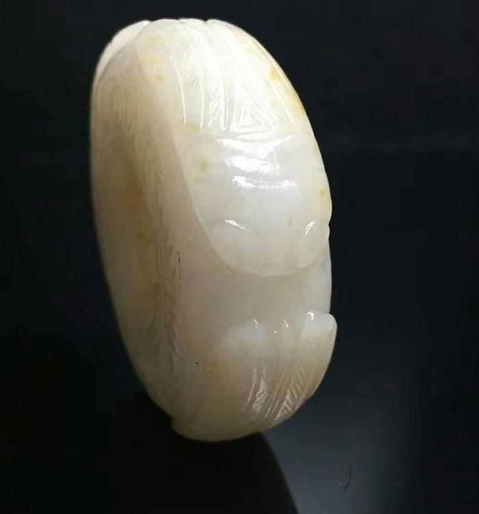 精品回流和田玉《威震四方》平安环