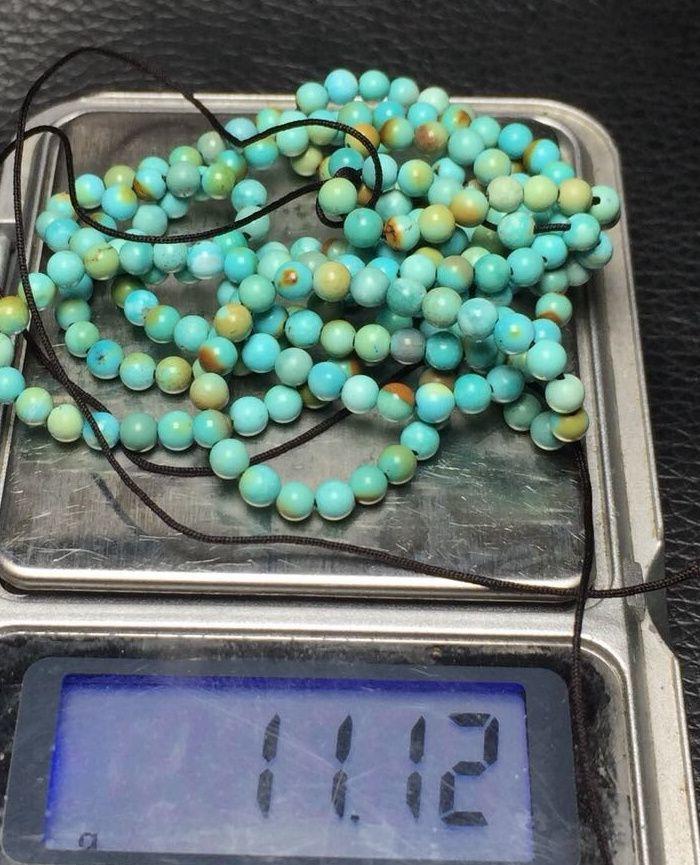 精品湖北原矿绿松石链