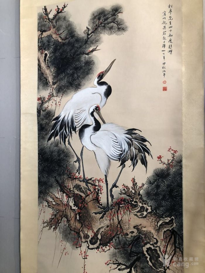 徐悲鸿的松鹤延年