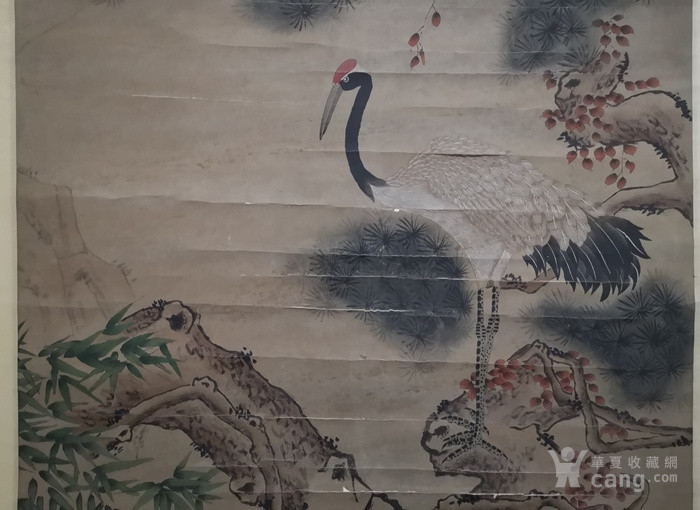 王若水画作 松鹤延年