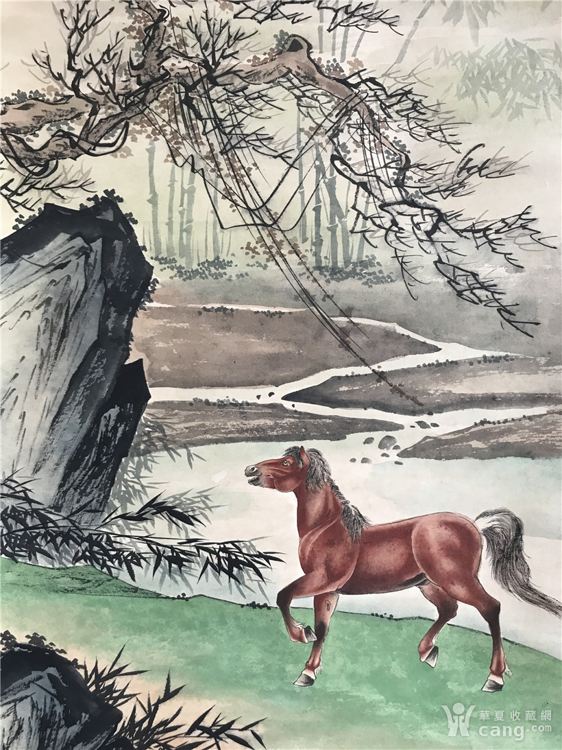 溥佐骏马图
