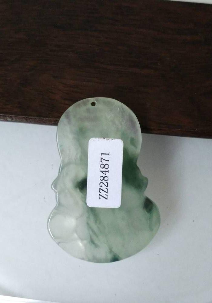 天然冰种翡翠观音挂件