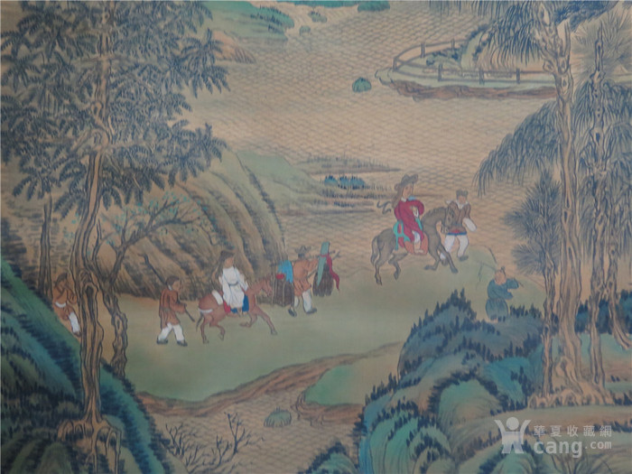仇英青绿山水作品