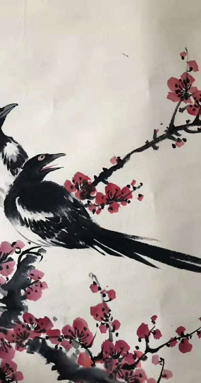 王雪涛喜上眉梢国画,写意梅花喜上眉梢图片,喜上梅梢名画(第8页)_大山谷图库