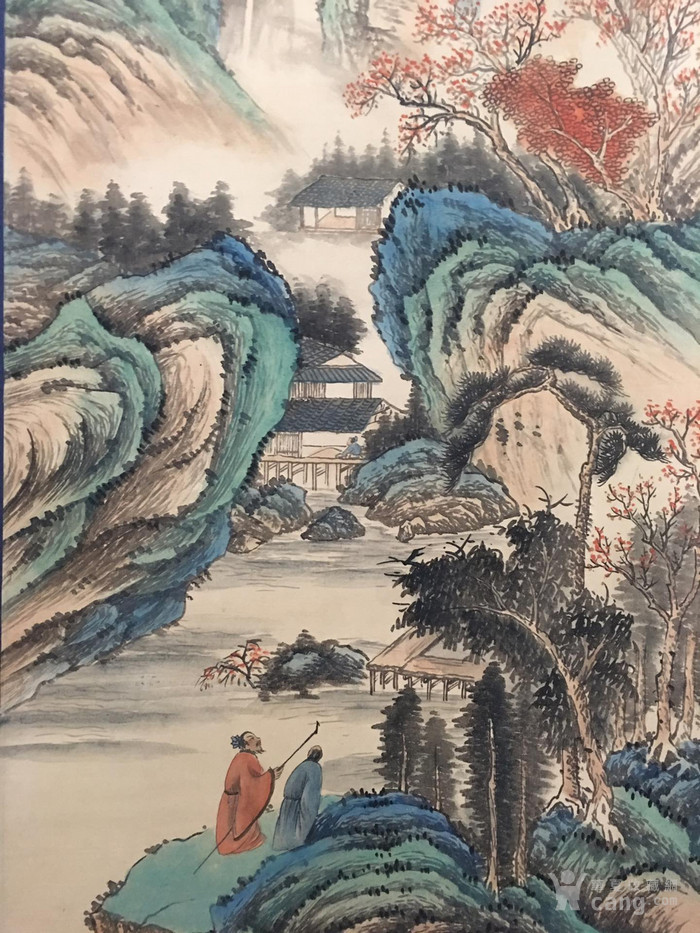 王翠 山水 老字画