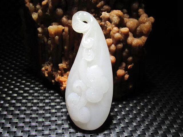 吉祥如意 民国时期 和田玉 淡紫罗兰色 称心如意