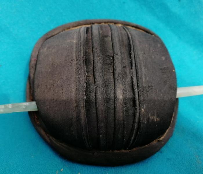 明代刺绣男式发冠玉簪明代及以前男人不剃头把