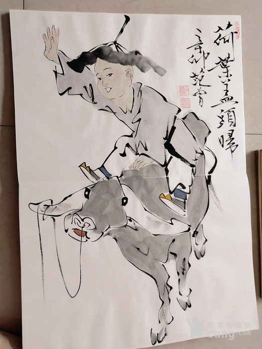 范增册页人物画