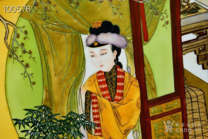 乾隆御制珐琅彩十二妃盘2