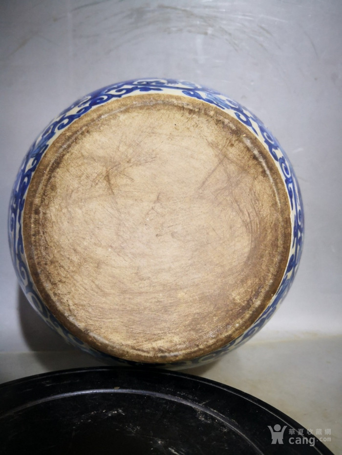 明万历青花缸 高20cm 宽22cm
