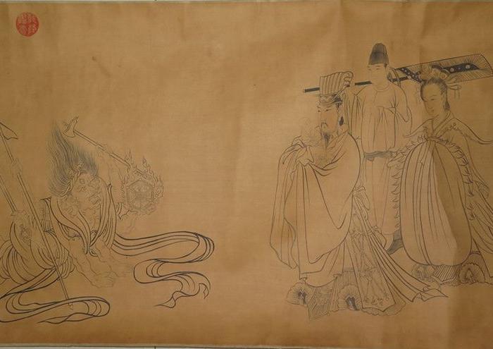 吴道子.天王送子图手卷