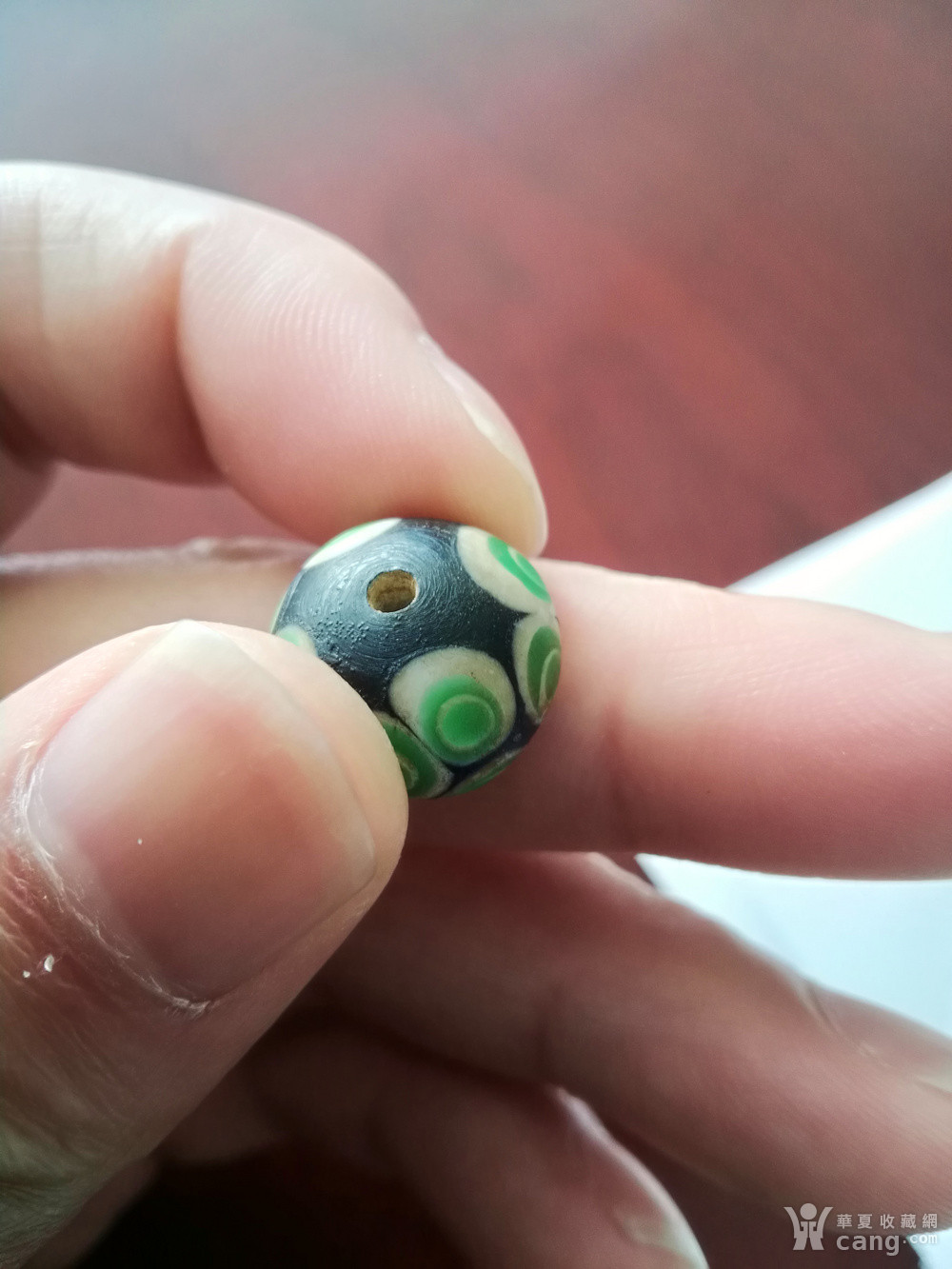 老的蓝料蜻蜓眼琉璃珠