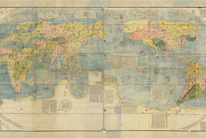 明代利玛窦《坤舆万国全图》