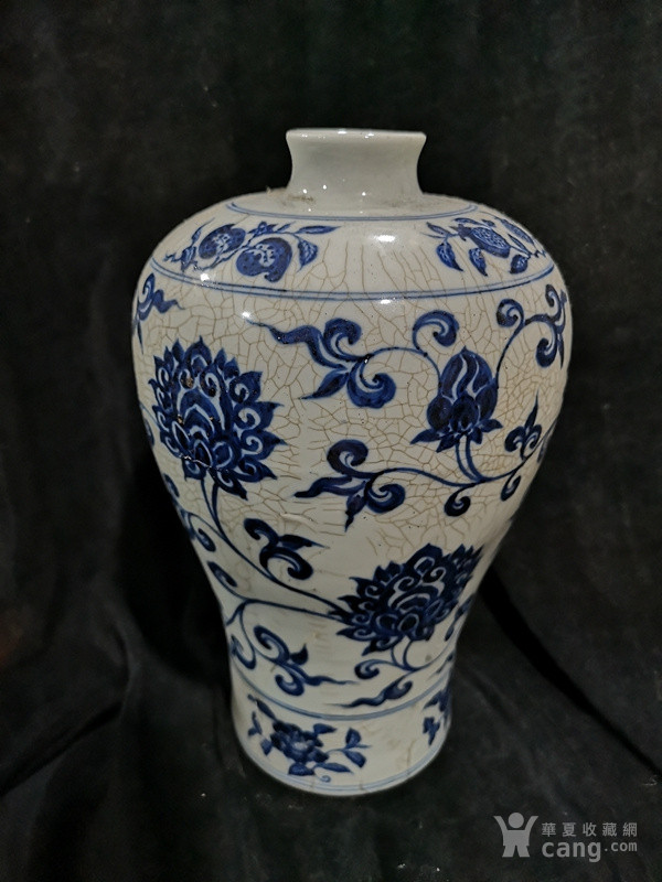 永乐青花花卉梅瓶