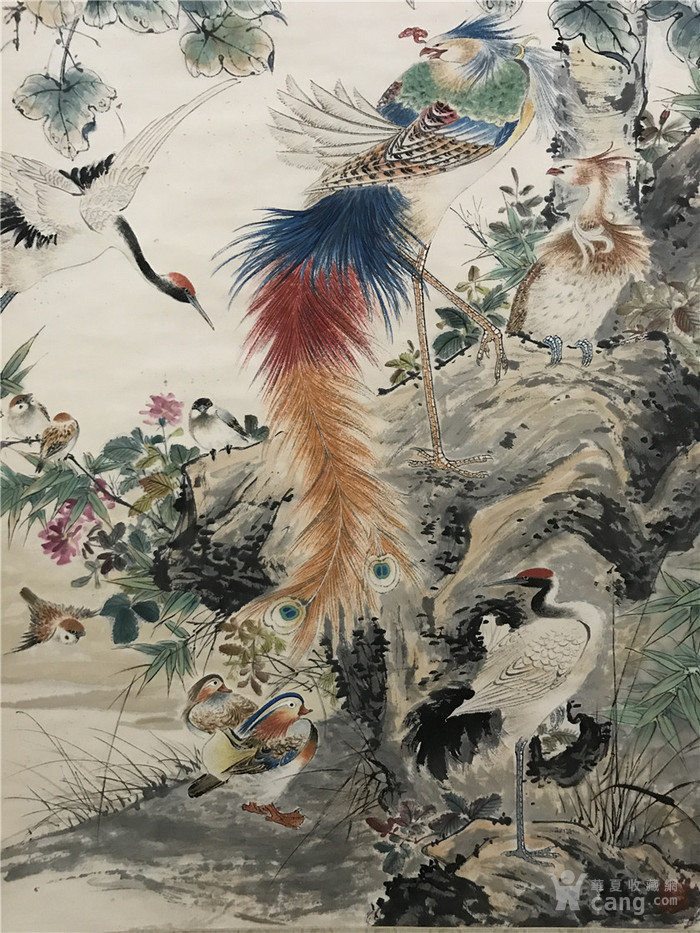 颜伯龙百鸟朝凤图
