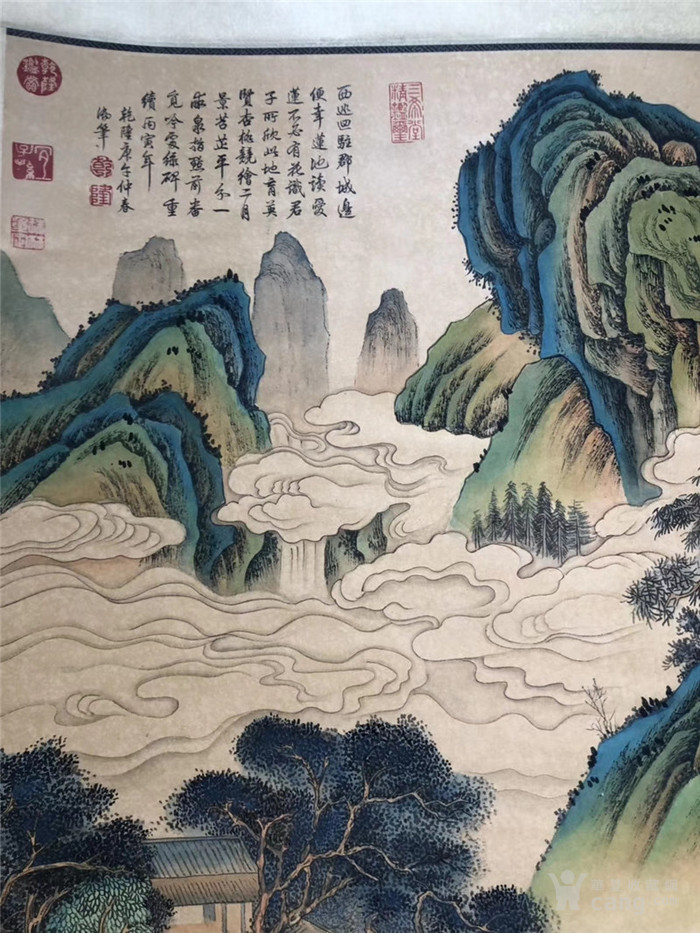明代著名画家仇英大师纸本山水画
