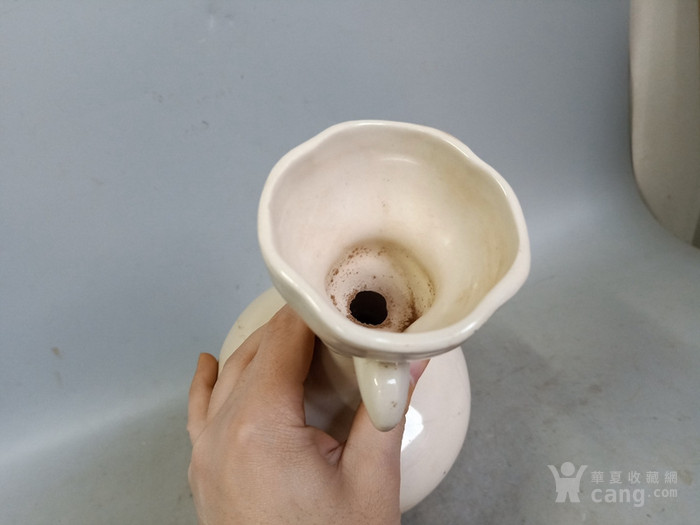 乡下收的白瓷易定瓷瓶