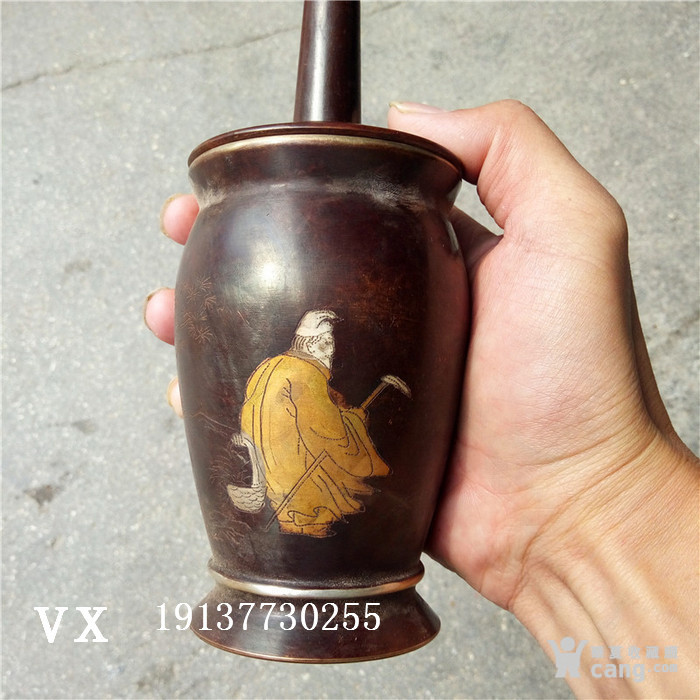 铜器捣药罐