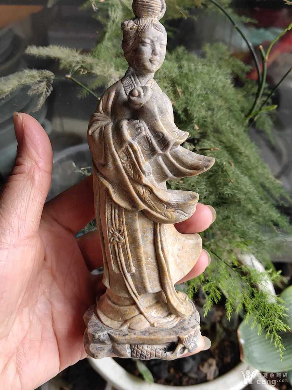 清代 寿山石麻姑像