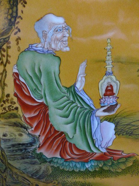 丁观鹏瓷板画【十八罗汉】