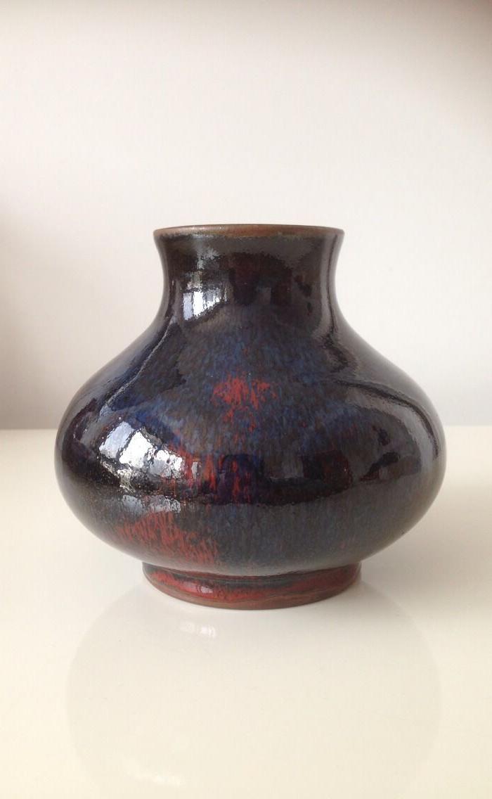 钧瓷瓶杨国政鱼篓尊瓶带证书