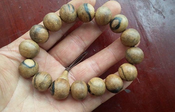 印尼虎*沉香手珠1.6厘米自然甘甜清香味