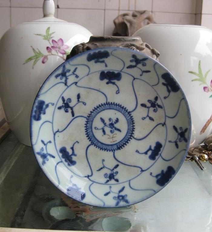 [只做老货]清雍正花押款灵芝缠枝盘