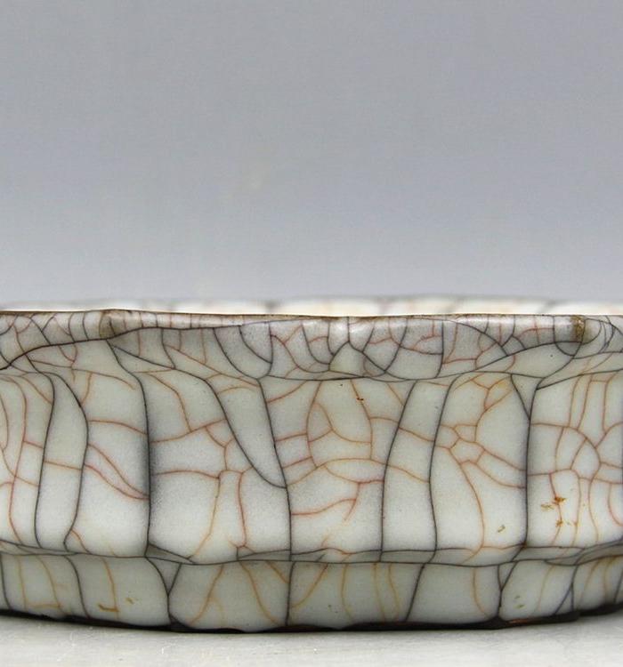 哥窑金丝铁线折口洗_哥窑金丝铁线折口洗价格_哥窑金丝铁线折口洗图片