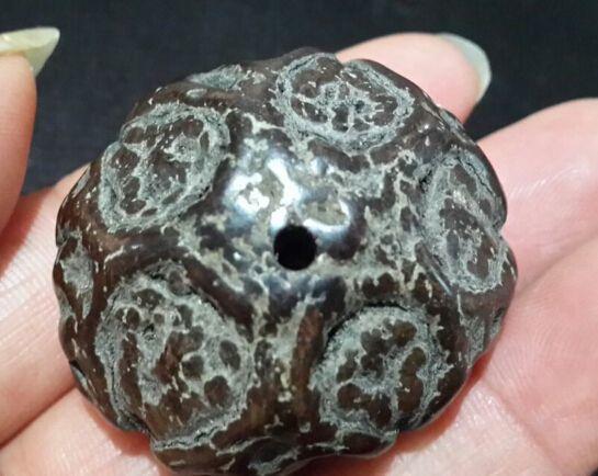 清代老鬼脸菩提一对 (好包浆)