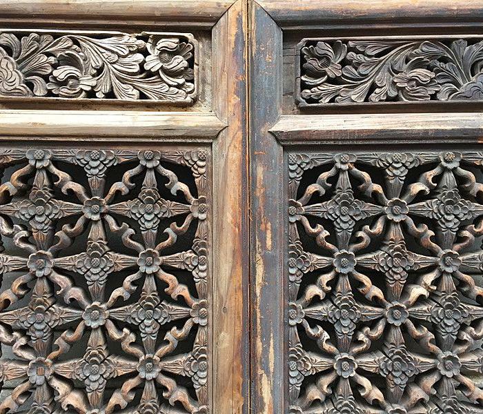 明——攒斗*梅花饼"窗花一对(216#)