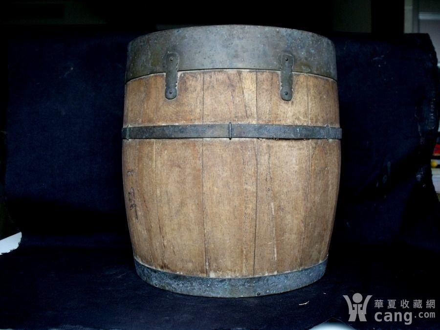 民国,全品榉木一斗米斗一个,包老