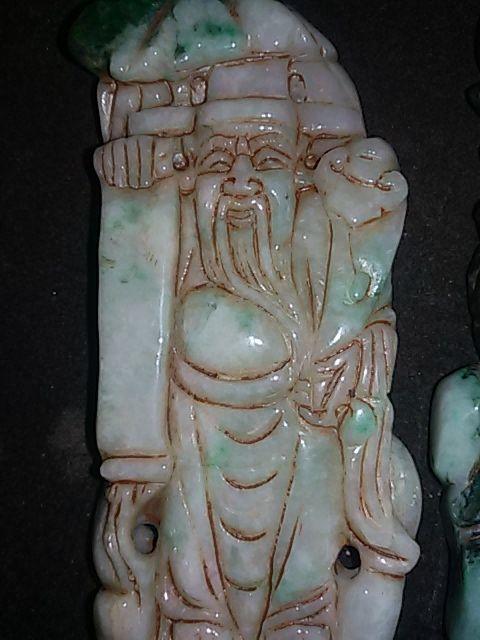 天然翡翠福禄寿摆件