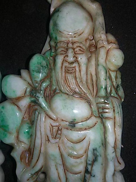 天然翡翠福禄寿摆件
