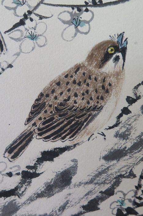 清代高奇峰花鸟画立轴