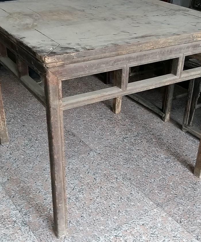 三棱腿老方桌