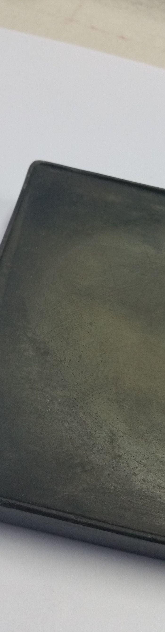 张有清款蕉叶白端砚